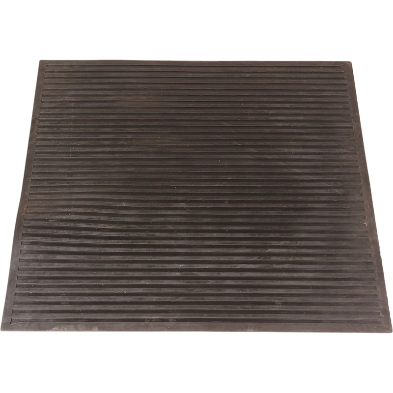 Изображение товара Коврик диэлектрический 750x750x6 мм линейное рифление черный ГОСТ 4997-75