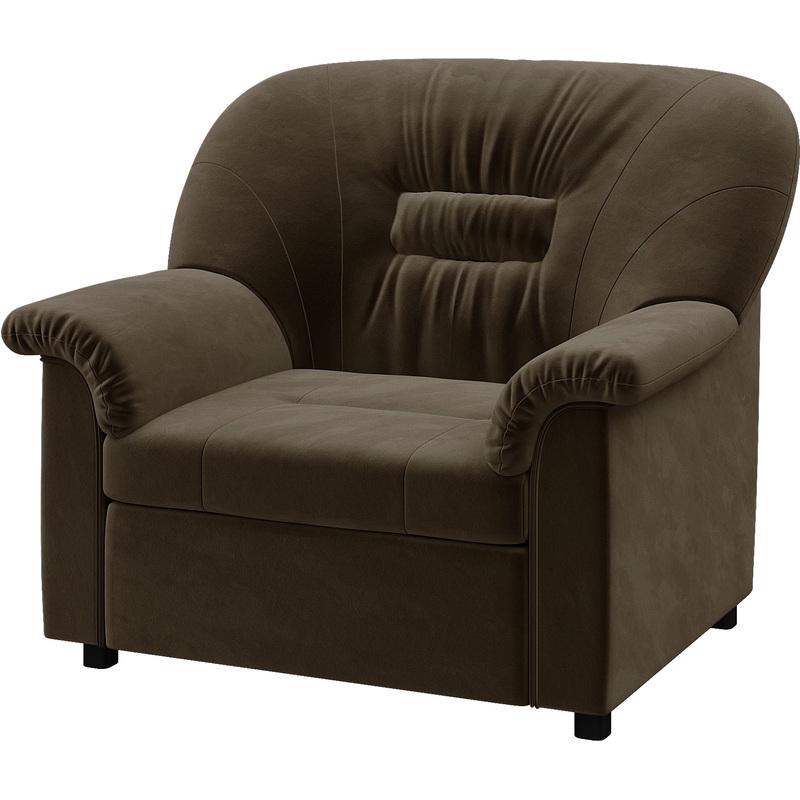 Изображение товара Кресло Chelsea P1-r коричневое с французской раскладушкой