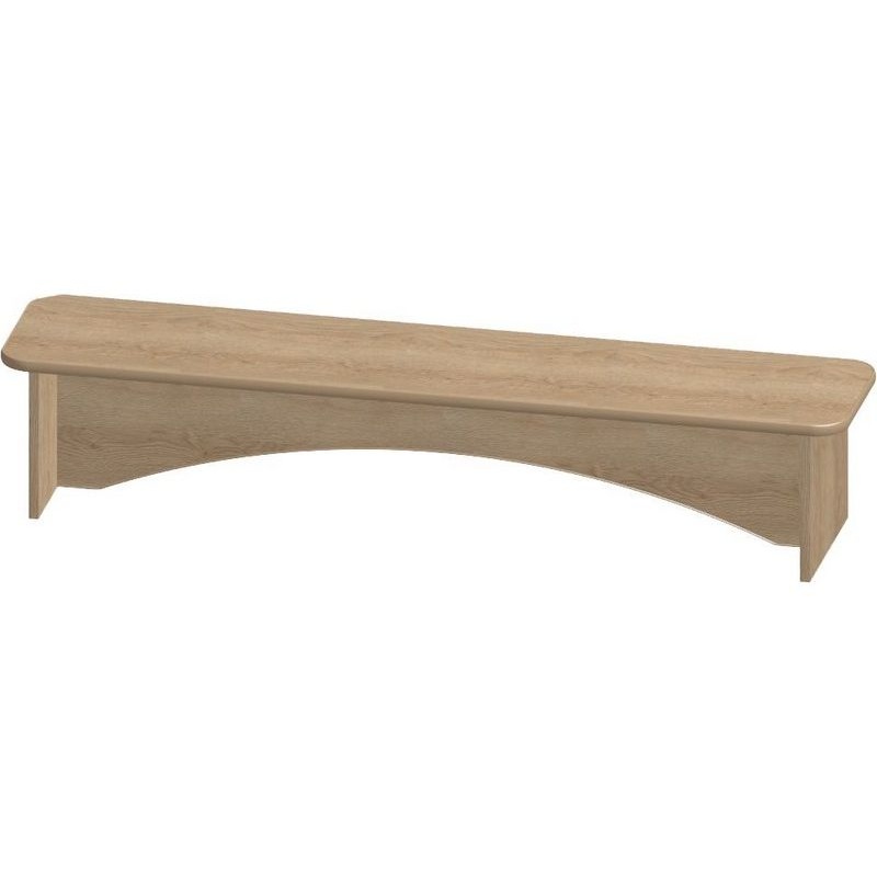 Изображение товара Скамья для одевания к 5-секционному шкафу М-89-6 дуб сонома 1304х279х260 мм