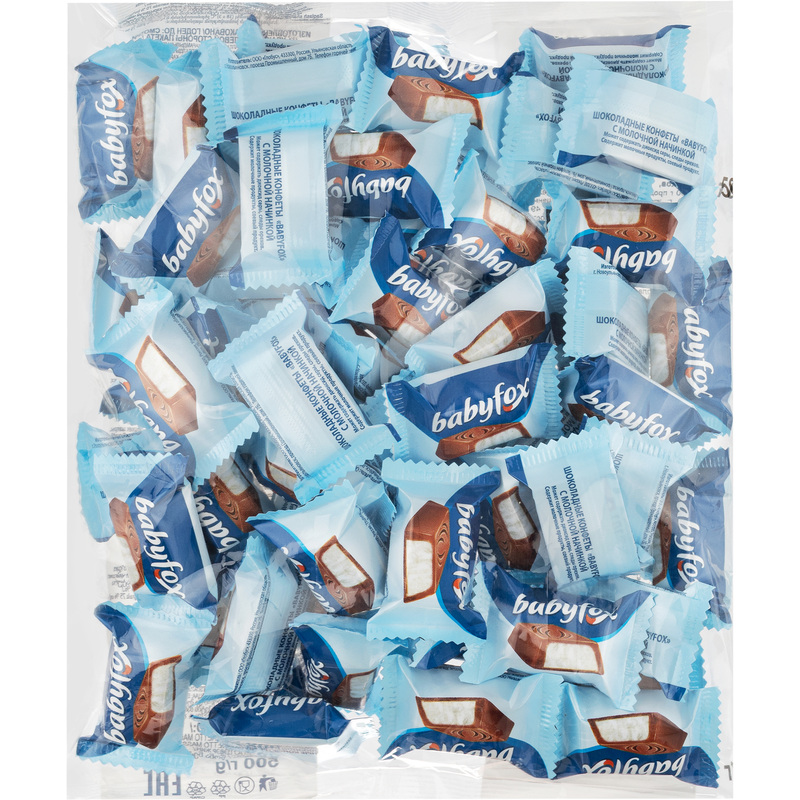 Изображение товара Шоколадные конфеты Babyfox с молочной начинкой 500 г