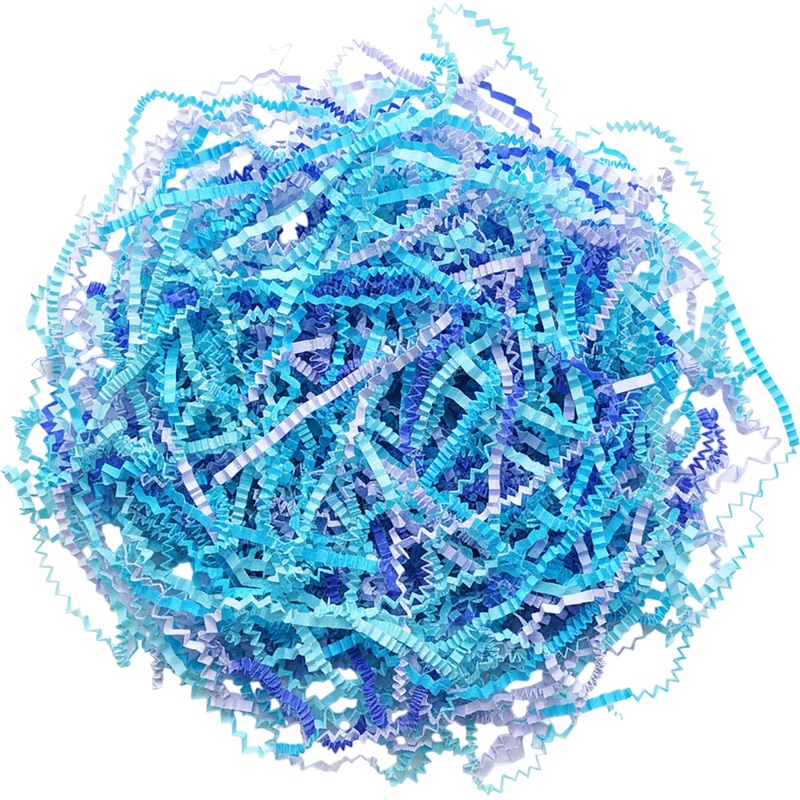 Изображение товара Цветной микс-1 бумажный наполнитель для подарков синий 100 г