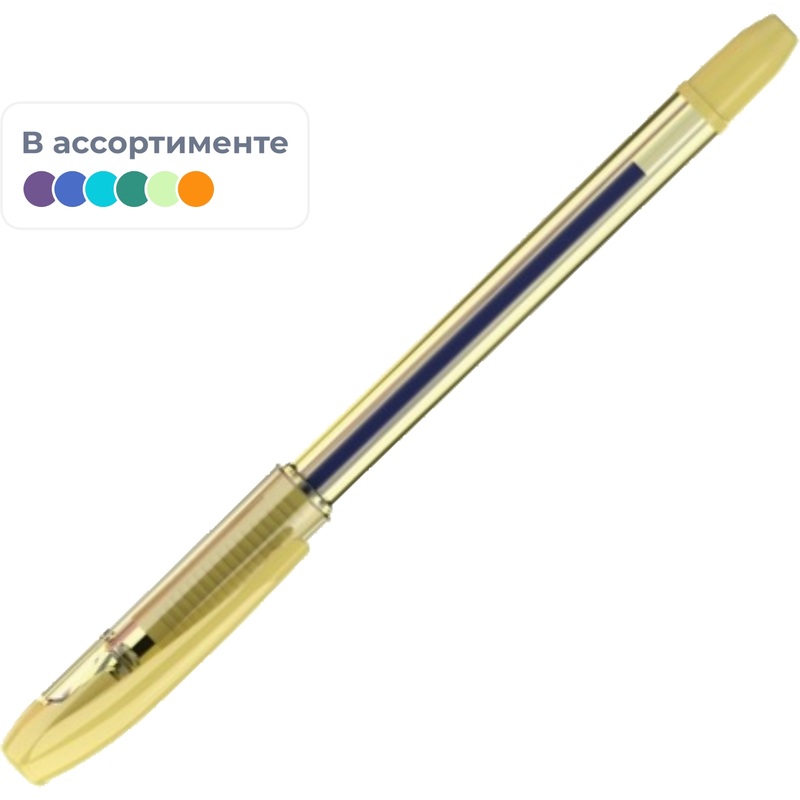 Изображение товара Ручка шариковая Deli EQ40T синяя, 0.35 мм, масляные чернила