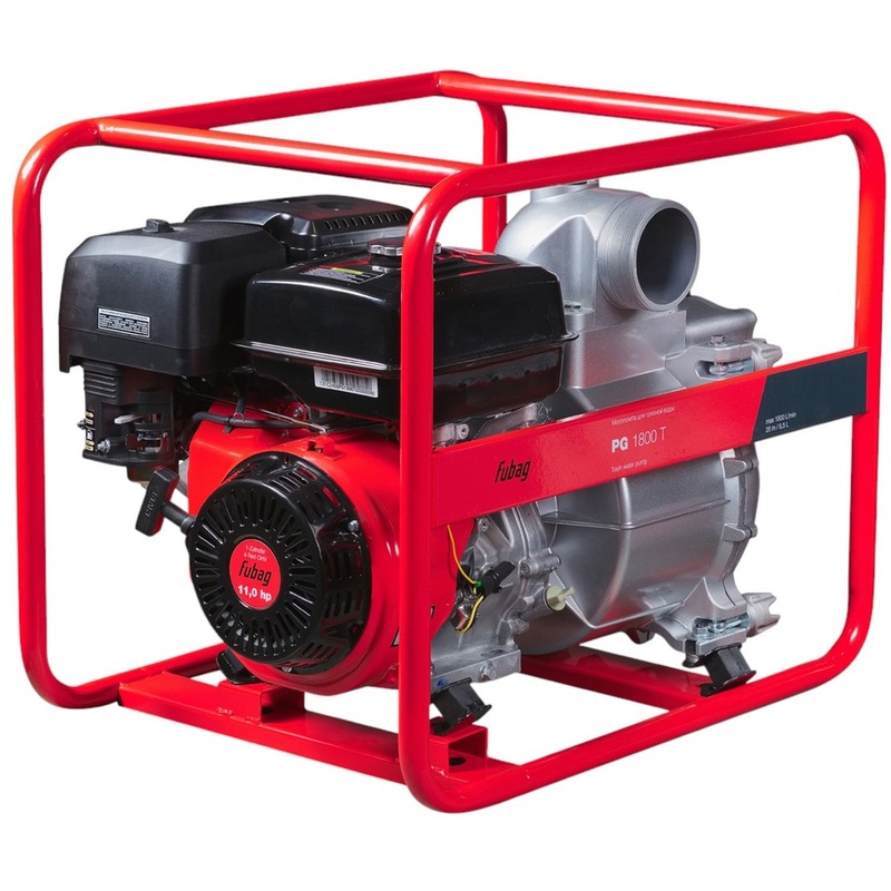 Изображение товара Бензиновая мотопомпа для грязной воды Fubag PG 1800T 1800 л/мин строительная