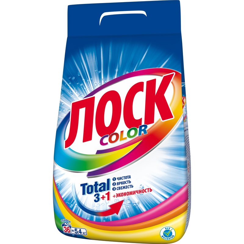 Изображение товара Порошок стиральный автомат Losk Color 5.4 кг для цветного белья