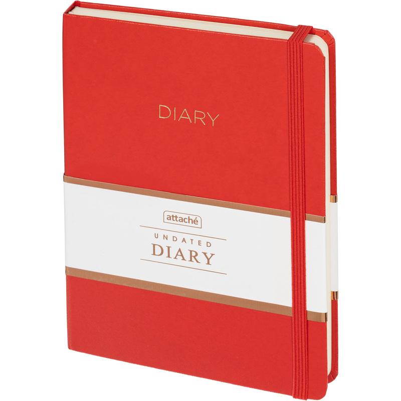 Изображение товара Ежедневник недатированный Attache Diary в красном цвете формата A5