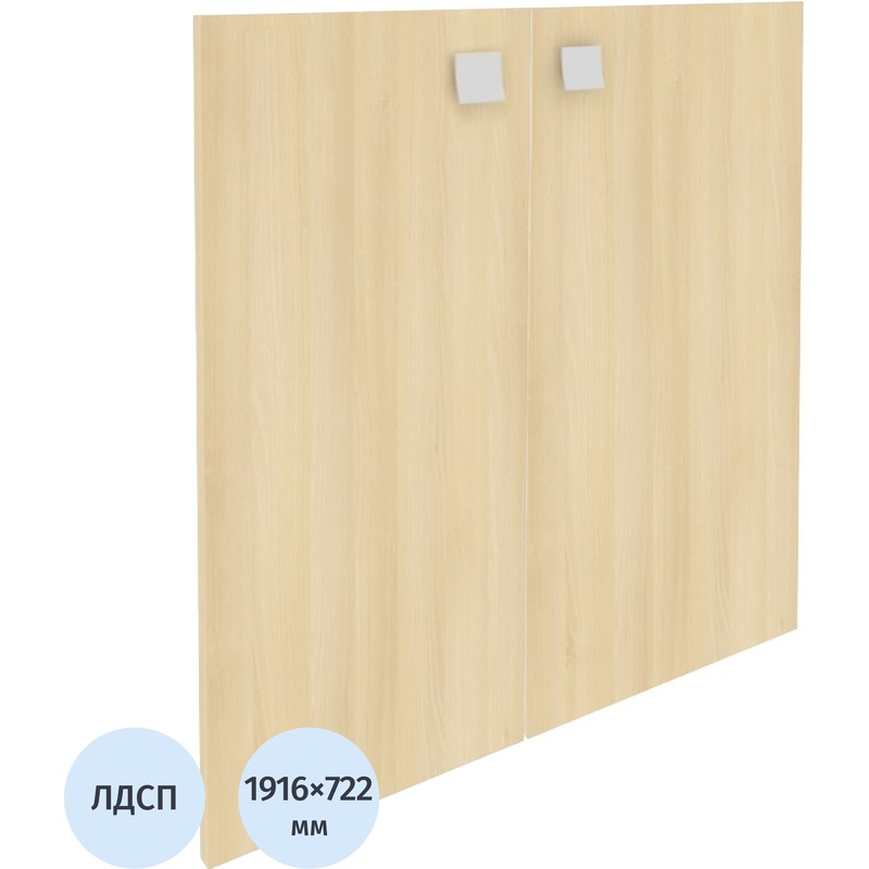 Изображение товара Двери высокие Metal System Style 242515-Н-ЛД1Л 722x1916 мм Акация Лорка