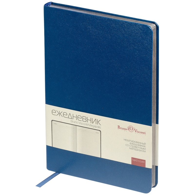 Изображение товара Ежедневник недатированный Bruno Visconti Megapolis А4 искусственная кожа синий