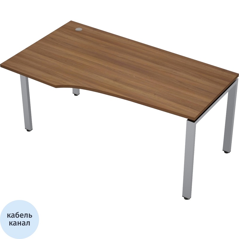 Изображение товара Эргономичный левый рабочий стол Avance 6М.620 с кабель-каналом и регулировкой