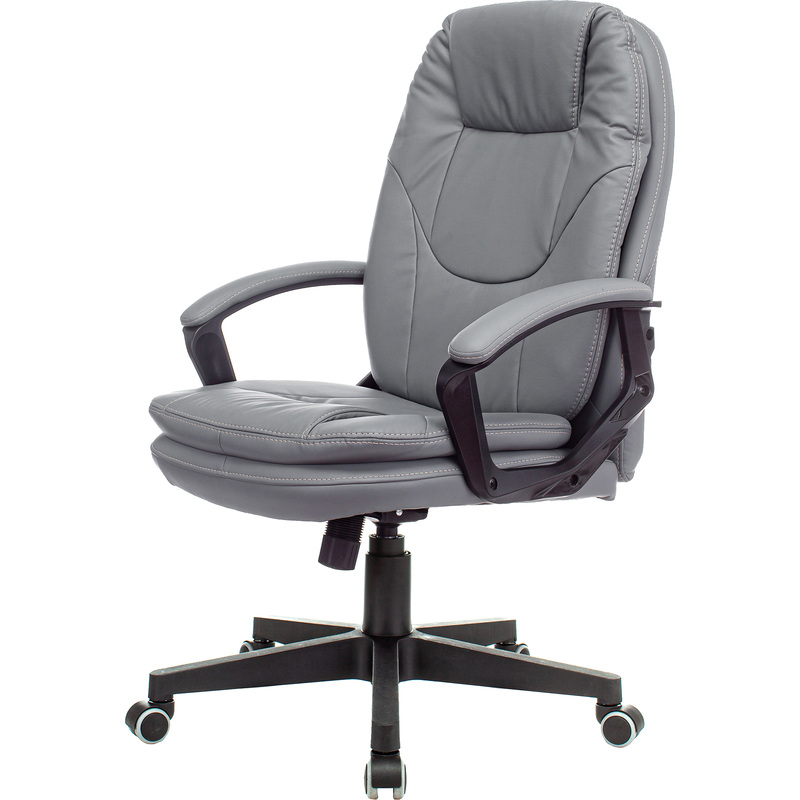 Изображение товара Кресло для руководителя Бюрократ CH868N серое (экокожа, пластик)