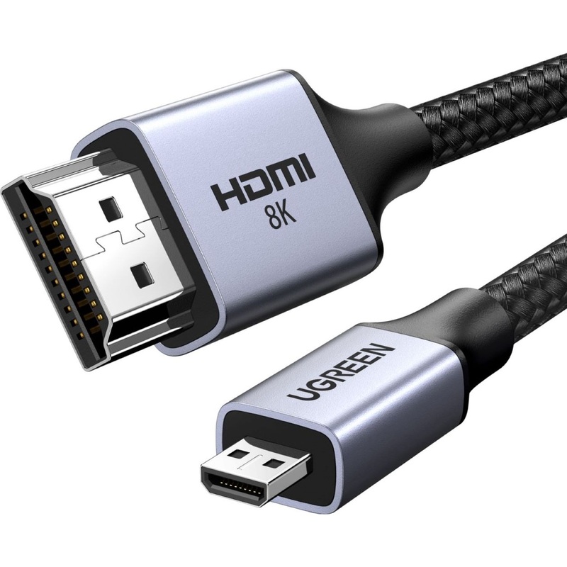Изображение товара Кабель Ugreen HD164 micro HDMI - HDMI 1 метр поддержка 4К 2.1