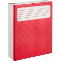 Короб архивный гофрокартон Attache 252x80x326 мм красный до 750 листов  (5 штук в упаковке)