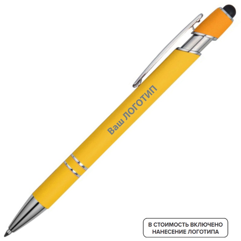 Изображение товара Ручка шариковая автоматическая Sway синяя корпус soft touch 0.7 мм