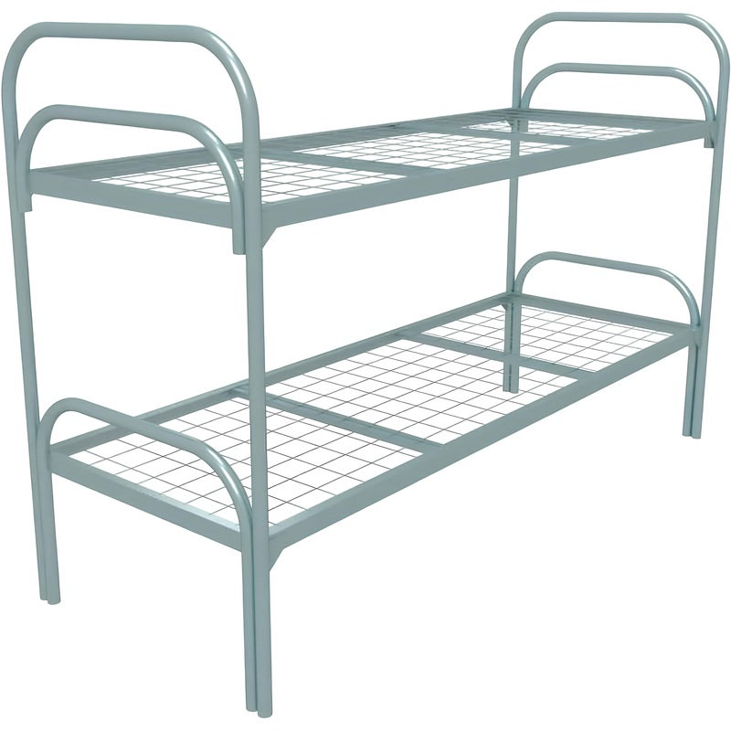 Изображение товара Кровать двухъярусная Хард + 2 металлическая (серый, 909х1350х1966 мм)