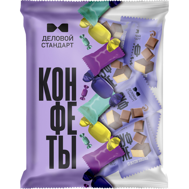 Изображение товара Конфеты глазированные суфле с шоколадным вкусом 500 г Деловой Стандарт