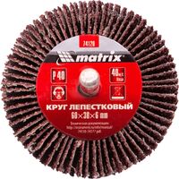 Диск шлифовальный лепестковый радиальный Matrix 60х6 мм P40 (74120)