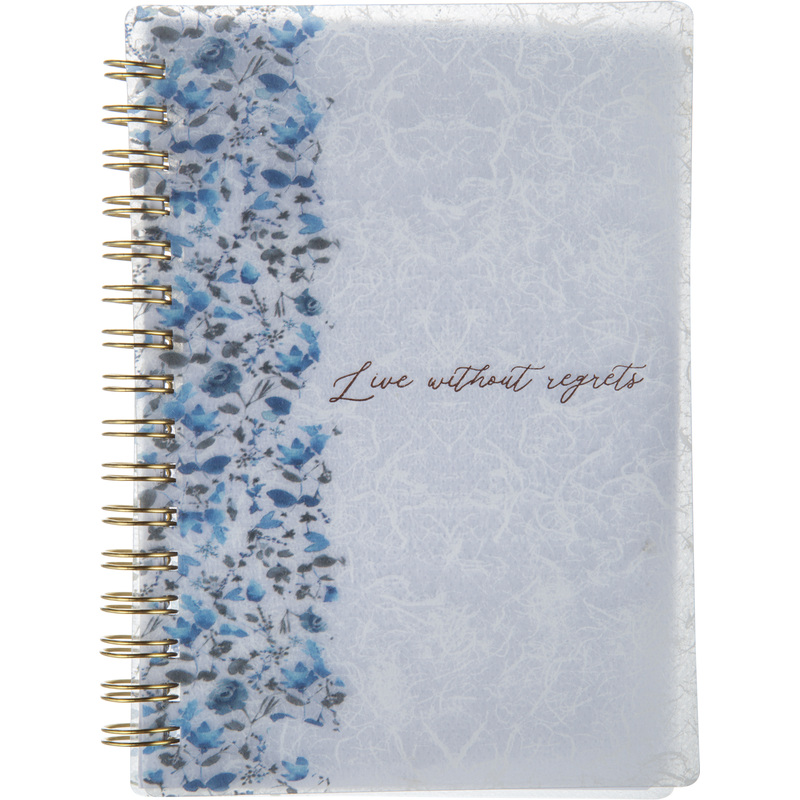 Изображение товара Блокнот Attache Selection Bloom А6 80 листов голубой в клетку на спирали