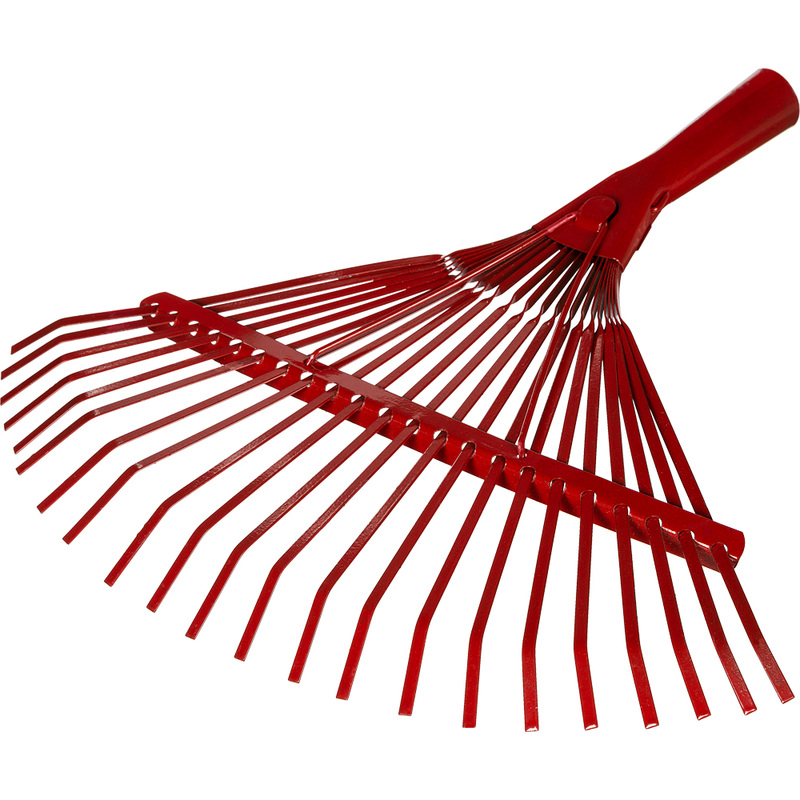 Изображение товара Грабли веерные пластинчатые металл 40 см без черенка