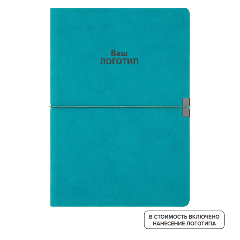 Изображение товара Еженедельник недатированный Portobello In Velour А5 бирюзовый