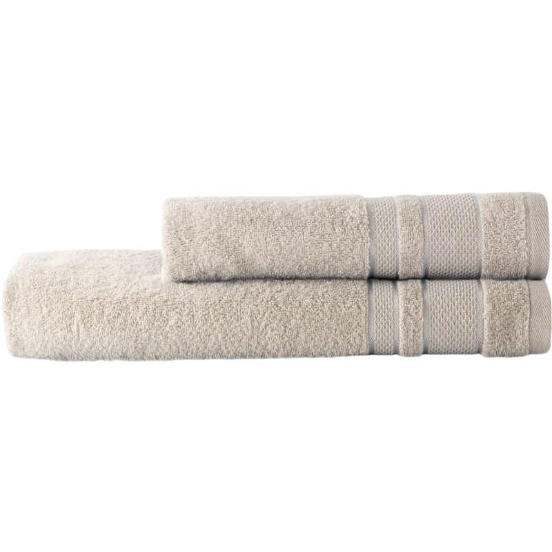 Изображение товара Набор махровых полотенец Кристи 2 штуки универсальные 50x90/70x130 см экрю