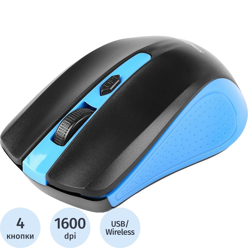 Изображение товара Беспроводная мышь Smartbuy One 352 сине-черная USB оптическая