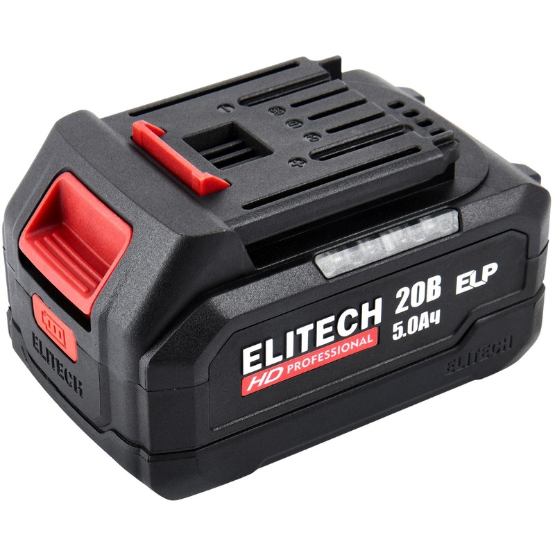 Изображение товара Аккумулятор Elitech RCB 2050S (20 В, 5 Ач, Li-ion, E0911.092.00, 205872)