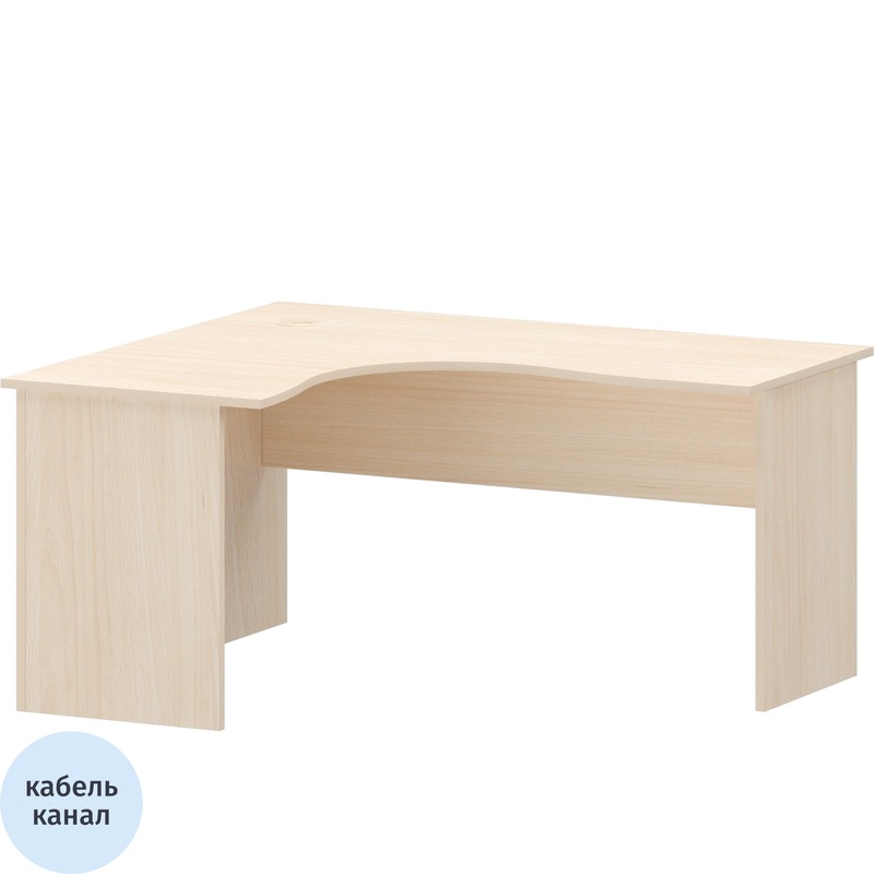 Изображение товара Стол эргономичный Арго А-204.60 левый (бук, 1400х1200х760 мм)
