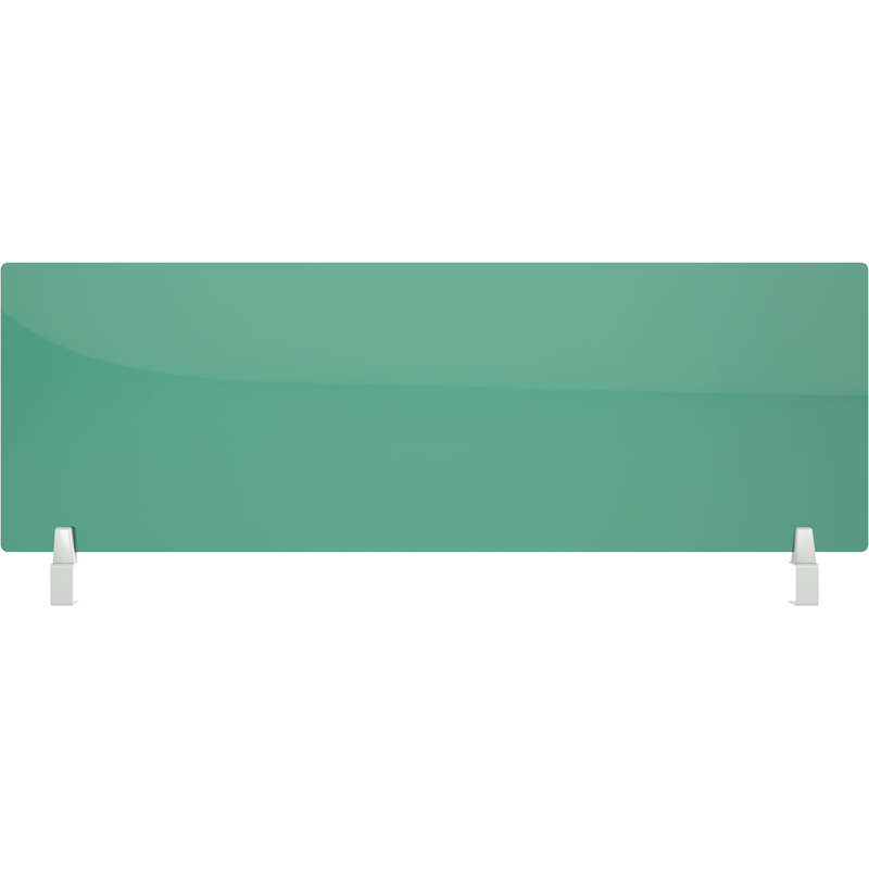 Изображение товара Экран акриловый на струбцине зеленый 1200х55х400 мм