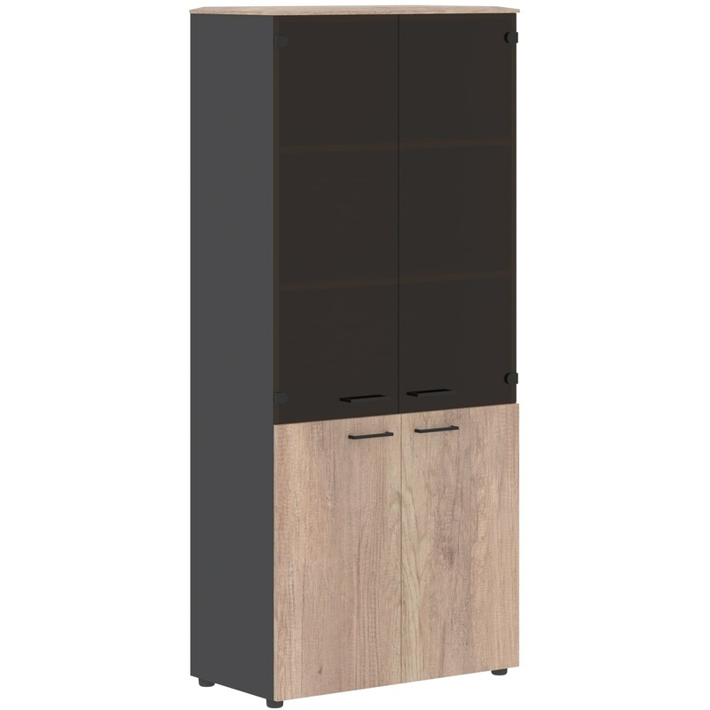 Изображение товара Шкаф комбинированный Jay JHC 85.2C с стеклом и полками 856х452х1949 мм