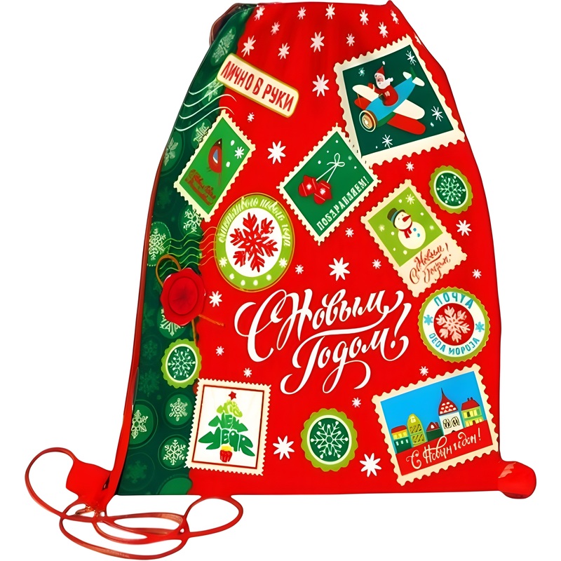 Изображение товара Новогодний сладкий подарок Азбука Праздника Рюкзачок сладостей 1500 г яркий и вместительный