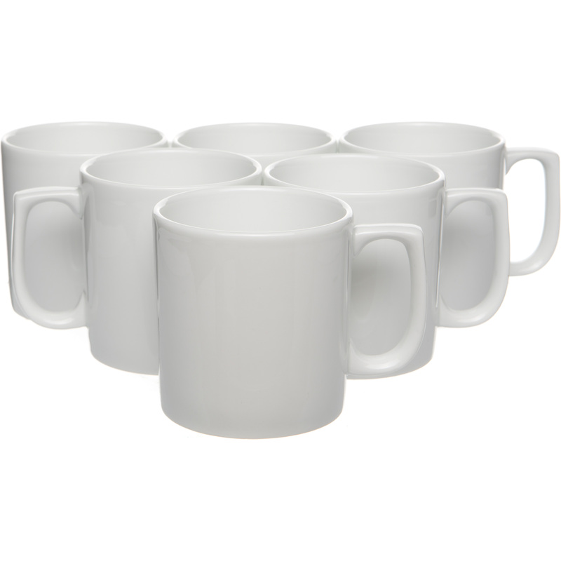 Изображение товара Кружка из фарфора Евро фарфоровая 350 мл комплект из 6 штук