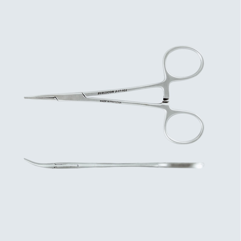 Изображение товара Зажим к/о Москит изогнутый 125 мм для хирургии и сосудистой хирургии