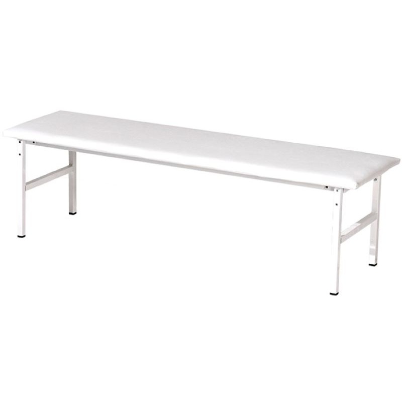 Изображение товара Банкетка НУМЛ-МСК БЛ/МСК-207 белая из виниловой кожи с металлическим каркасом