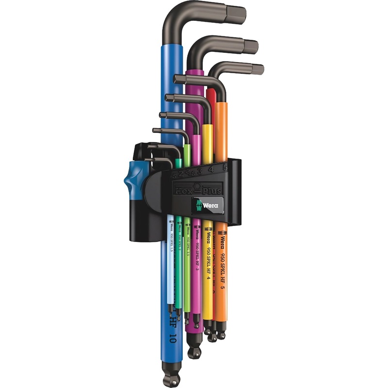 Изображение товара Набор Г-образных ключей Wera Multicolour Magnet BlackLaser 7 предметов