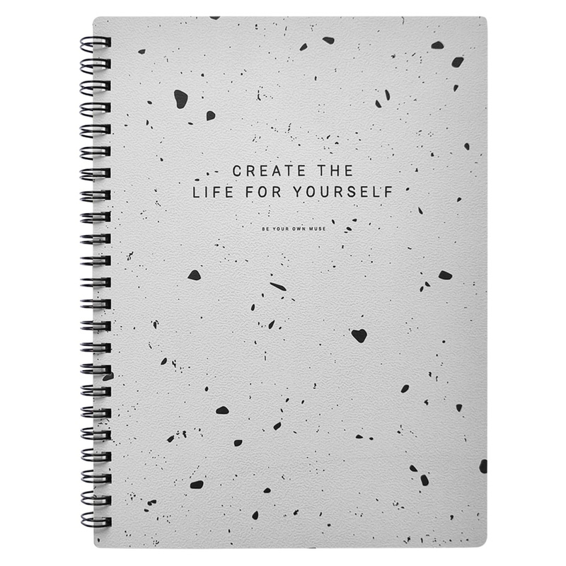 Изображение товара Бизнес-тетрадь Be Smart Terrazzo А5 96 листов в клетку на спирали с рисунком