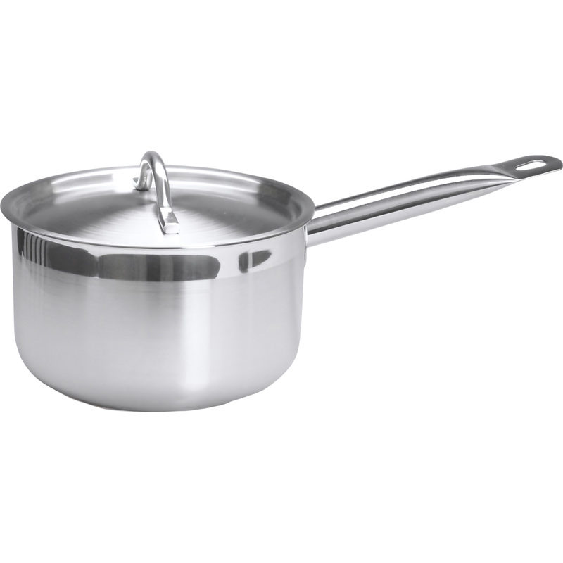 Изображение товара Сотейник Luxstahl 16 см из нержавеющей стали с крышкой