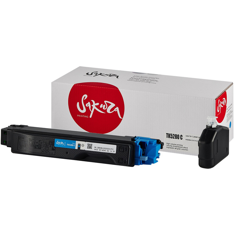 Изображение товара Картридж лазерный Sakura TK-5280C SATK5280C/1T02TWCNL0 для Kyocera голубой совместимый