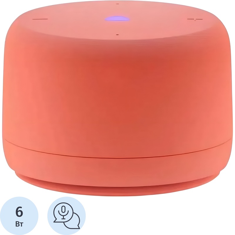 Изображение товара Умная колонка Яндекс Станция Лайт 2 коралловая (YNDX-00028ORG)