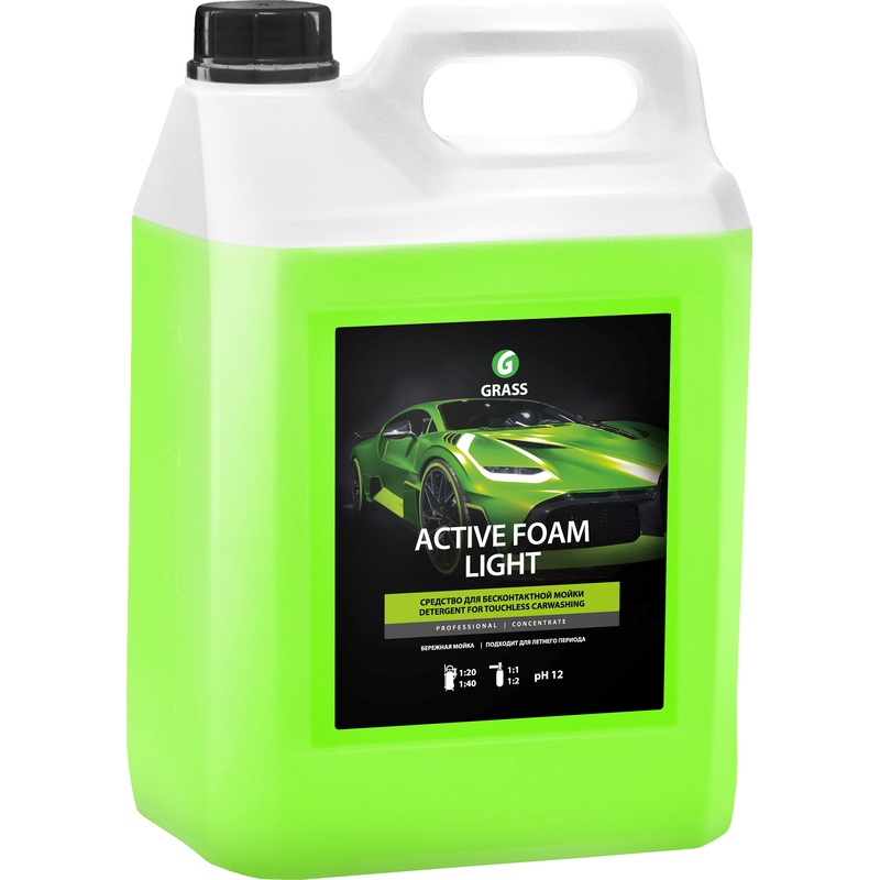 Изображение товара Автошампунь для бесконтактной мойки Grass Active Foam Light 5 л (концентрат)