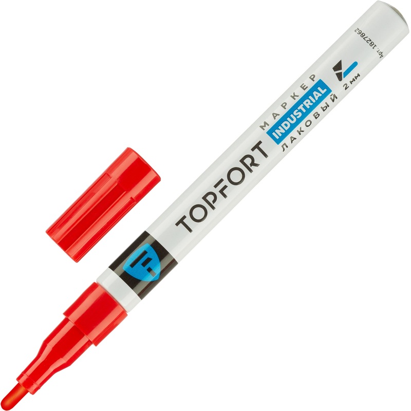 Изображение товара Промышленный лаковый маркер TOPFORT ZP1101 красный 2 мм