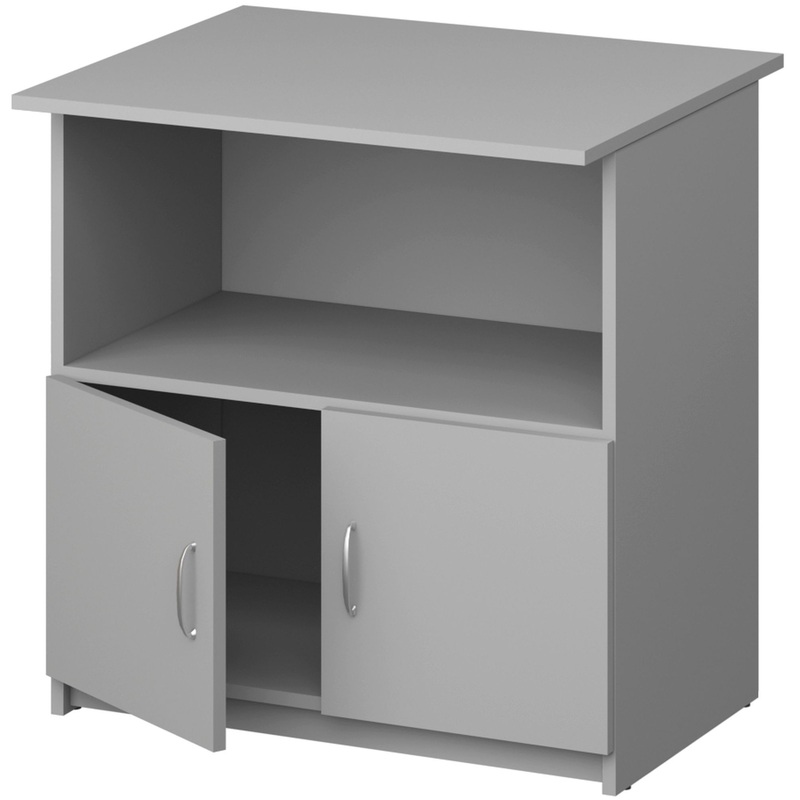 Изображение товара Тумба под оргтехнику Бюджет 2558 серый 720x600x740 мм