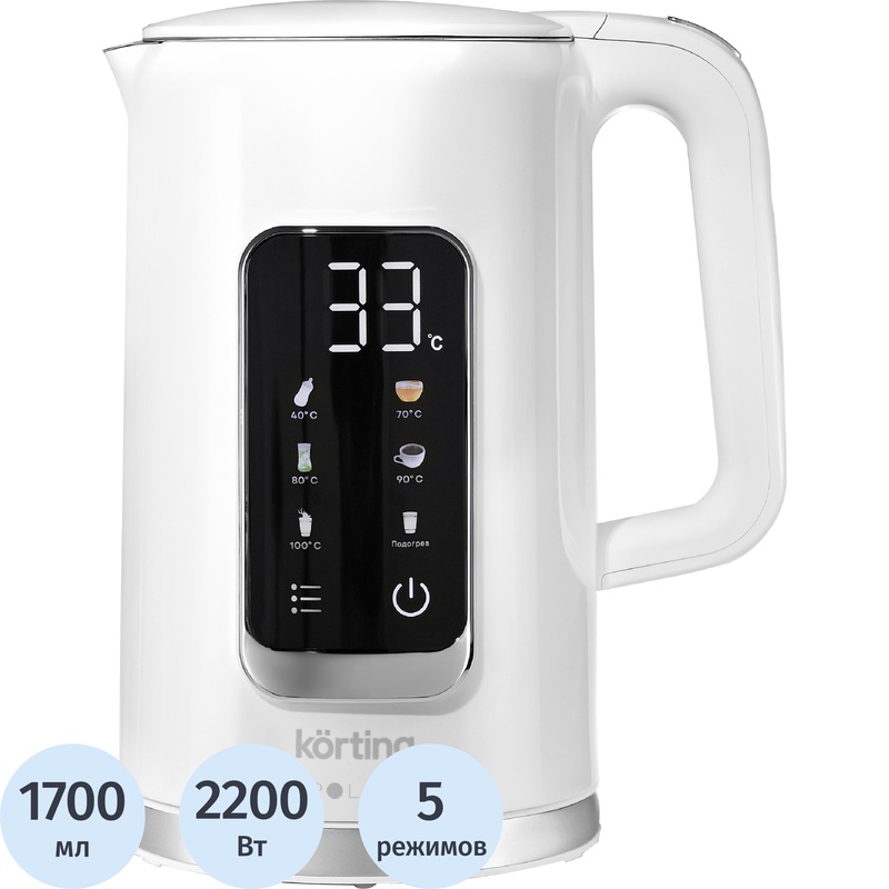 Изображение товара Чайник электрический Korting KWK 0905 Polar белый