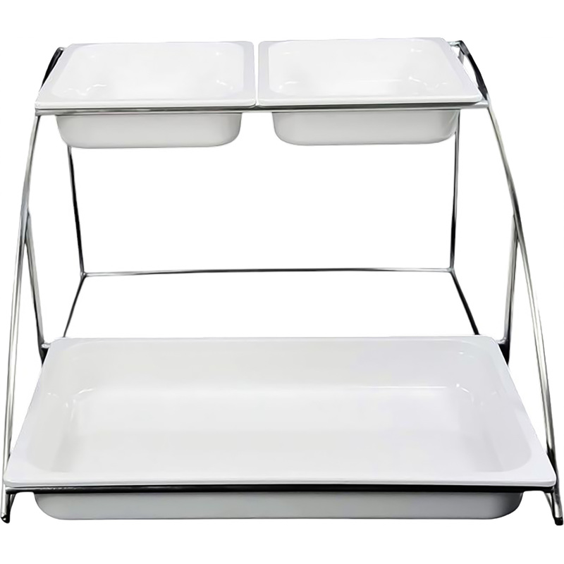 Изображение товара Буфетная станция из нержавеющей стали Maco для сервировки с 3 гастроёмкостями