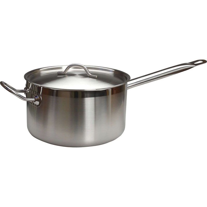 Изображение товара Сотейник MGSteel 21.5 см нержавеющая сталь с крышкой