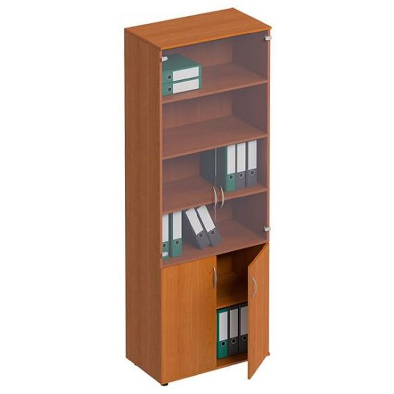 Изображение товара Шкаф для документов Формула ФР 379 со стеклом (ольха европейская, 800х450х2190 мм)