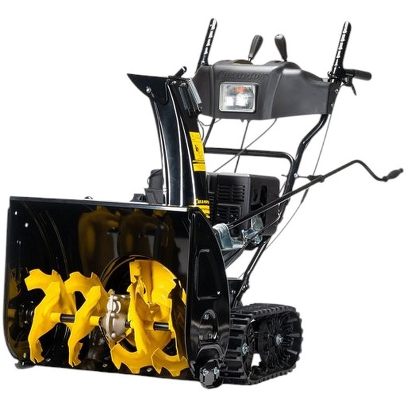 Изображение товара Бензиновый снегоуборщик Champion STT761E с гусеничным перемещением и мощностью 7 л.с.