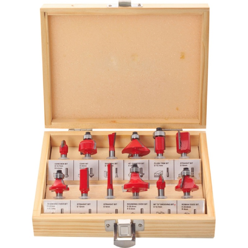 Изображение товара Набор фрез Redverg 6 мм 12 штук