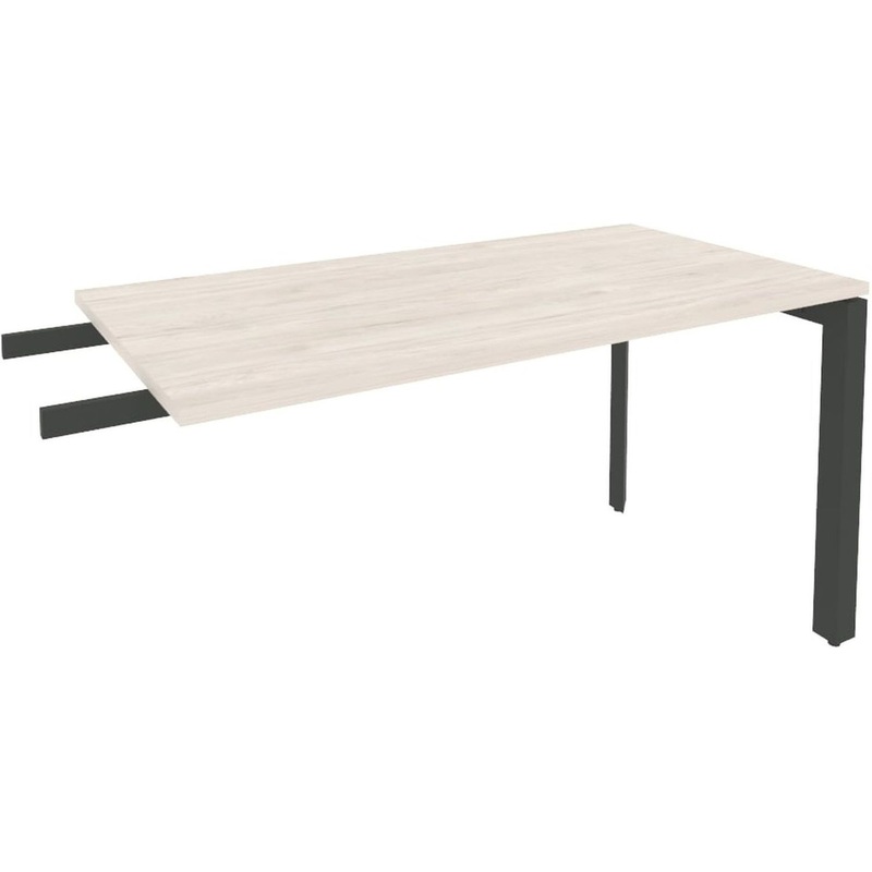 Изображение товара Приставка-брифинг к столам Onix-П O.MP-BR-13 (денвер светлый/антрацит, 1380х720х750 мм)