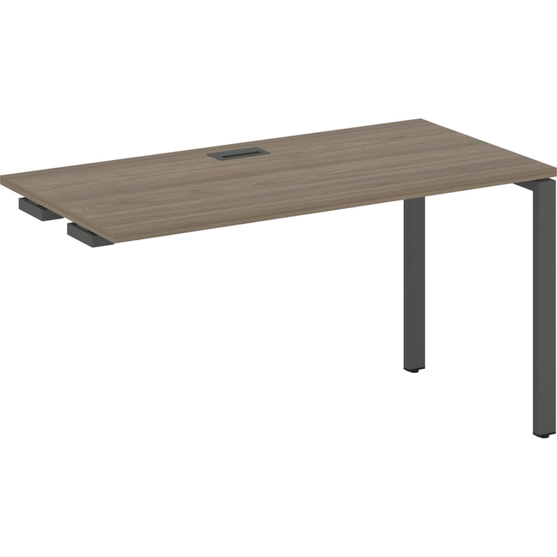 Изображение товара Стол-приставка SN-6P.OPRS-021 в цвете вяз благородный и антрацит, 980х800х750 мм