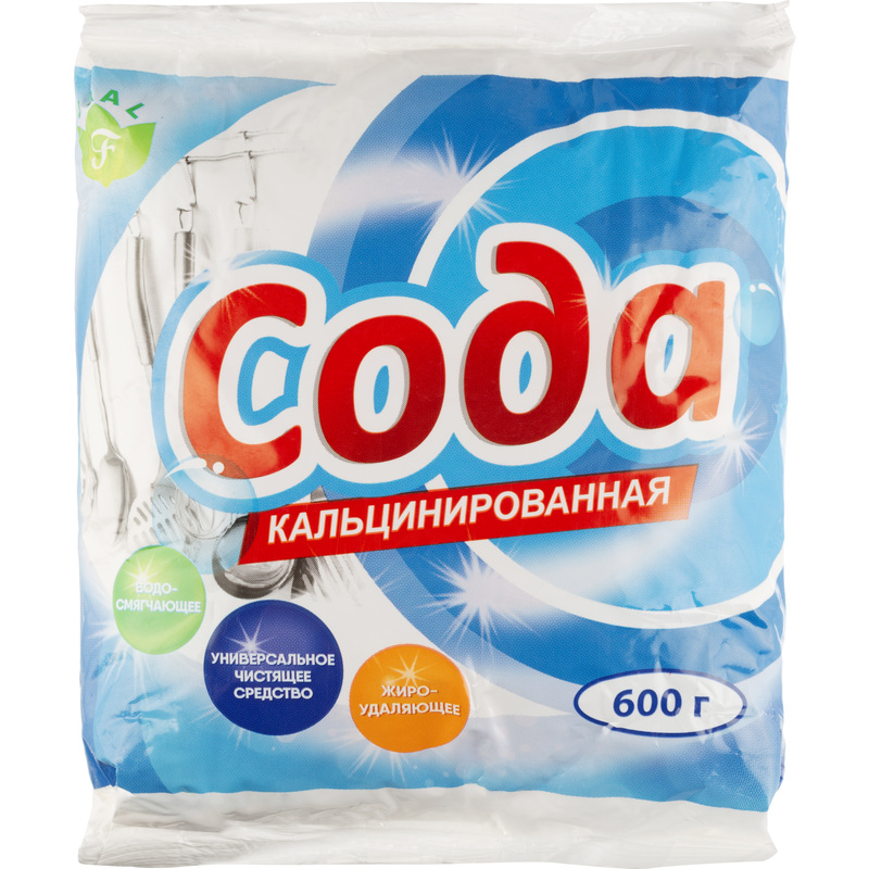 Изображение товара Сода кальцинированная 0.6 кг порошок для чистки и обработки растений