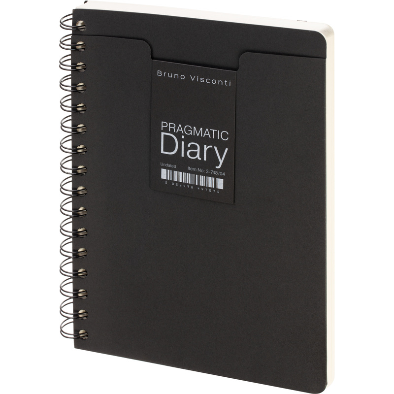 Изображение товара Ежедневник Bruno Visconti Pragmatic недатированный А5 128 листов черный